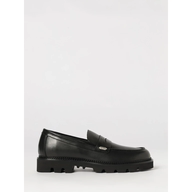 Classic Calf Leather Loafers with Serrated Sole (FMC4PLLEA14000)