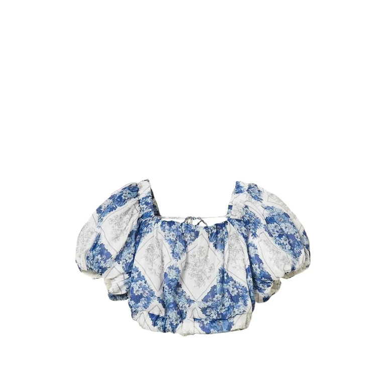 Camicia a maniche lunghe con stampa floreale