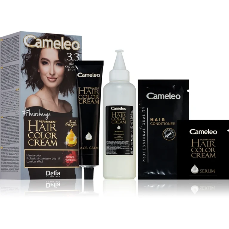 Cameleo Omega Permanent Hair Dye Color 3.3 Dark Chocolate Brown