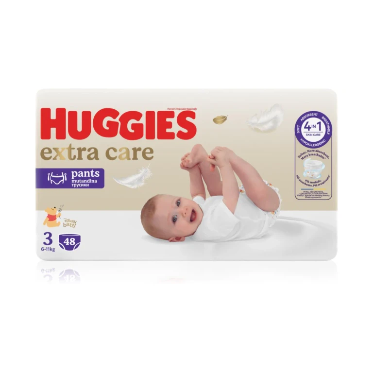 Extra Care Size 3 Disposable Pull-Up Nappies 6 - 11 kg 48 pieces