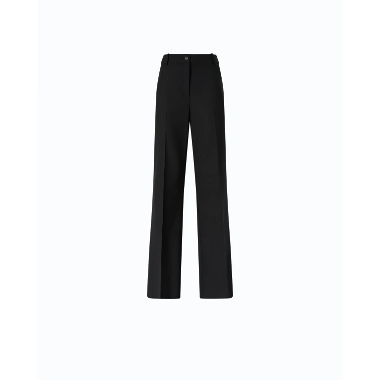 Pantalon tailleur en crêpe de laine - 36