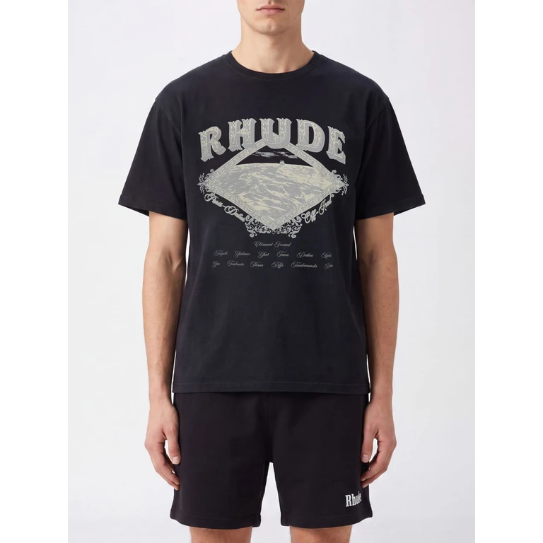 RHUDE T-Shirt Men color Black (RHPF26TT080126505)