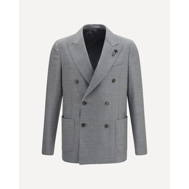 Double-breasted wool-blend Jacket Male 54