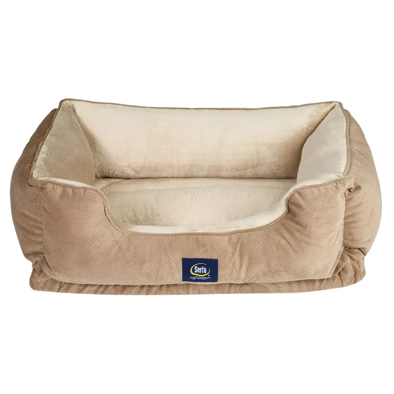 Perfect Sleeper Orthopedic Cuddler Pet Bed, 34' x 24' (Tan):- Tan
