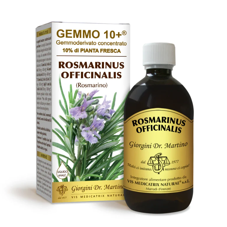 gemmo 10+ rosemary 500 ml non-alcoholic liquid