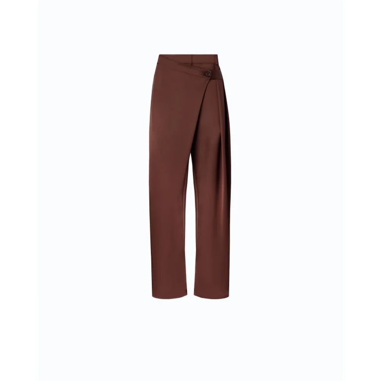 Pantalon portefeuille en satin - 36