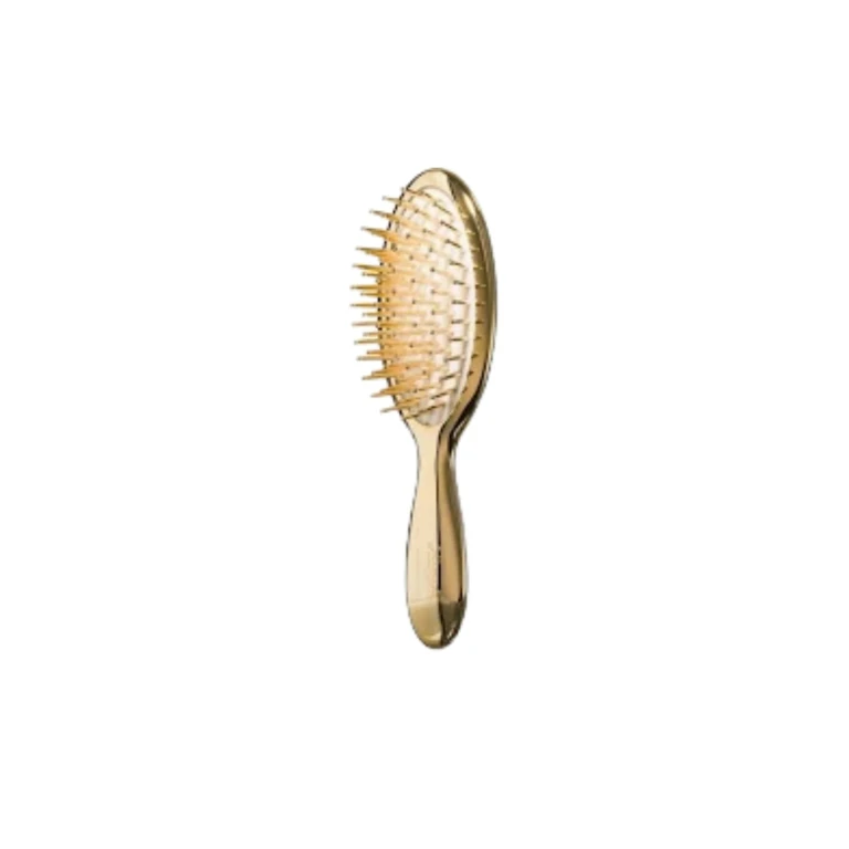 Gold Line Flat Brush with Gold Pins 17.3 x 5 cm 1 pc