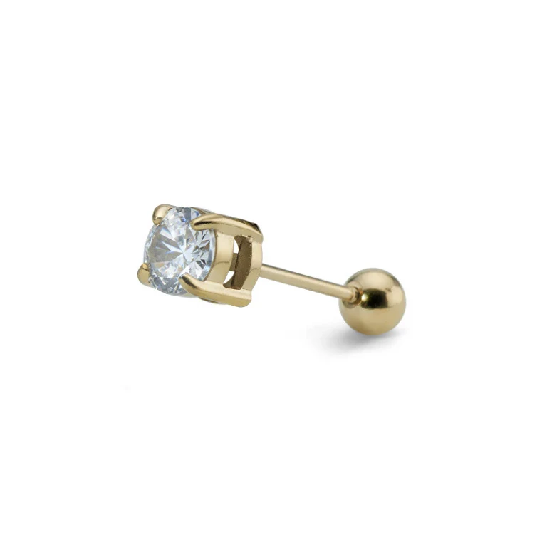 Single Earring 24K Gold Plated Diana 23075G