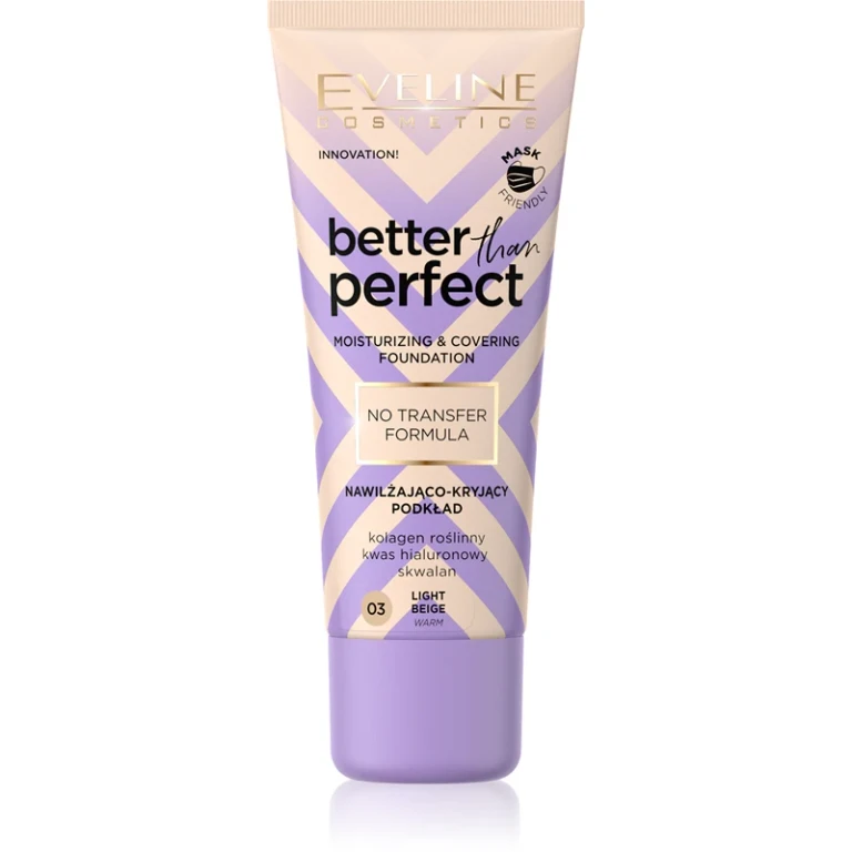 Better Than Perfect Full Coverage Foundation Moisturizing Effect Color 03 Light Beige Warm 30 Ml