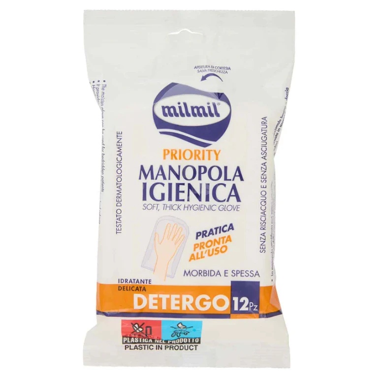 Priority Hygienic Cleansing Mitt 12 Pcs 1 unit