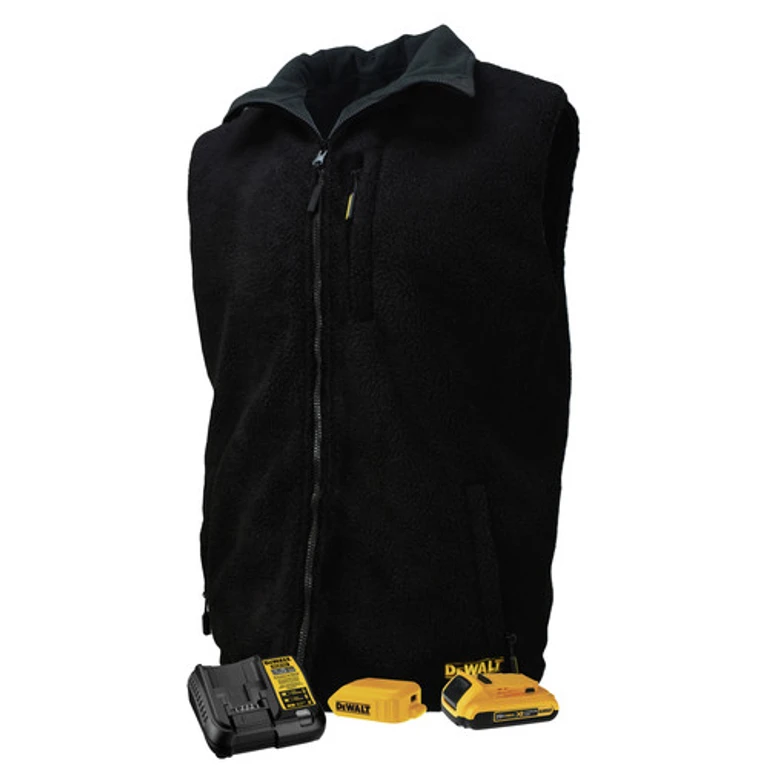 DCHV086BD1-XL 20V MAX Lithium-Ion Reversible Heated Fleece Vest Kit - Extra Large, Black