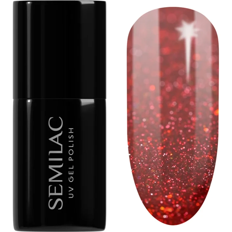 UV Hybrid Winter Collection Gel Nail Polish with UV/LED Lamp Color 609 Snow Berries 7 ml