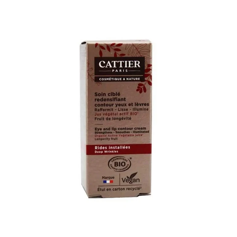 Targeted organic redensifying eye and lip contour care Cattier 15ml