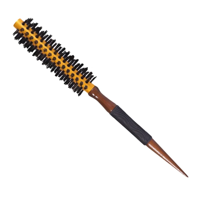 Aluminum round brush Eurostil, mix of boar bristles, diameter 10 mm, 1 unit