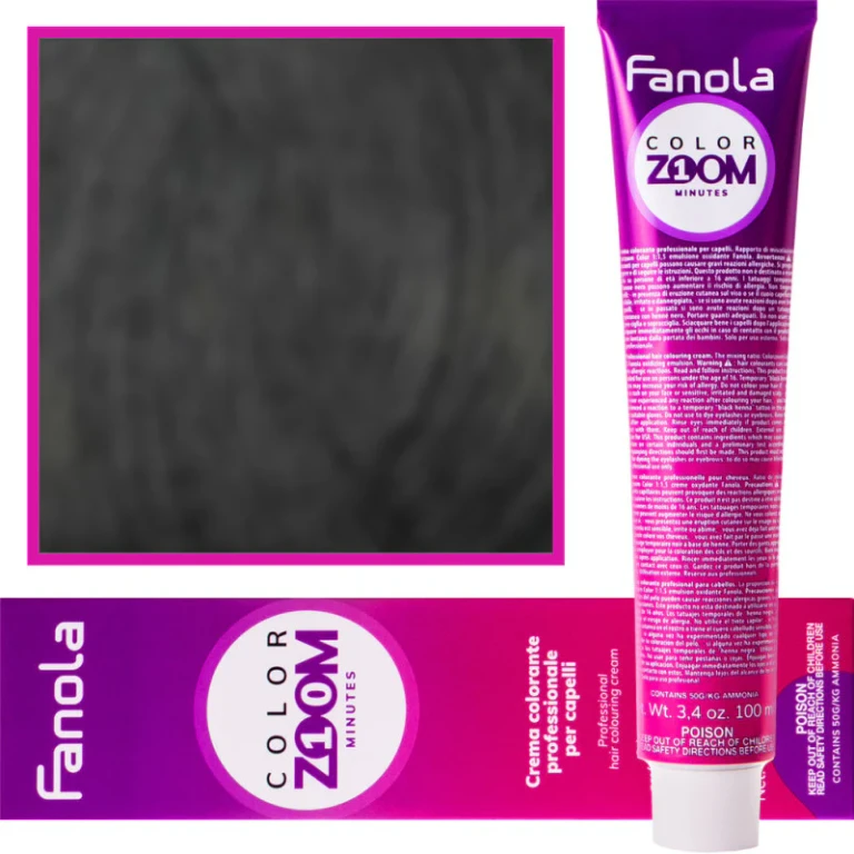 Hair coloring cream Fanola Color Zoom, complete palette 100 ml 1.0 Black