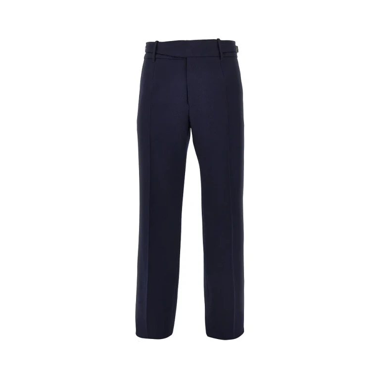 Wool pants with waist straps Man 48
