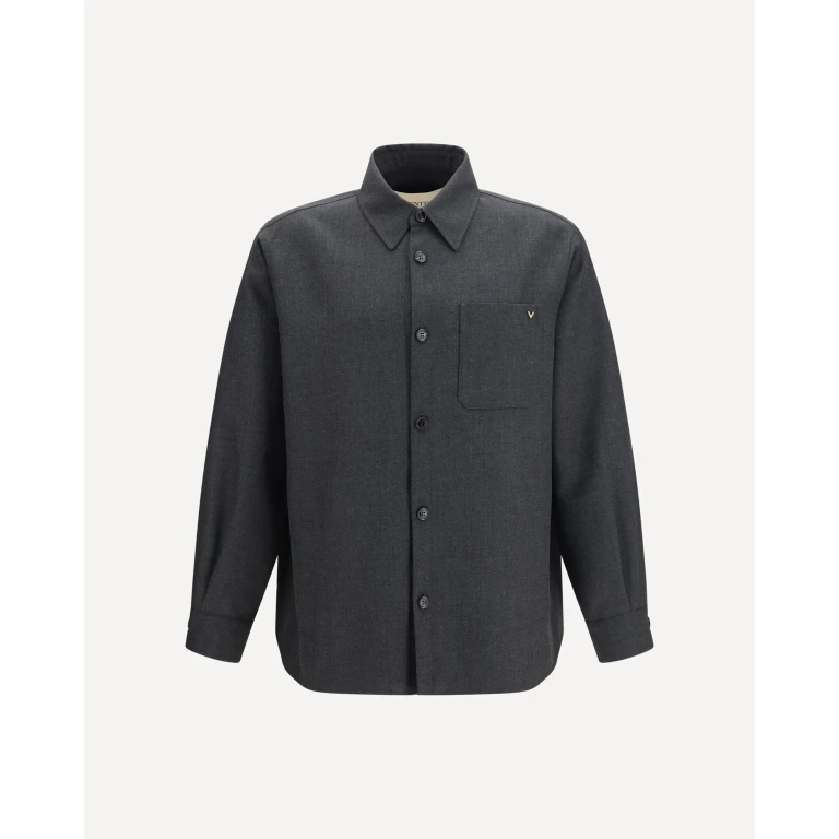 VLogo wool blend Jacket Male 50