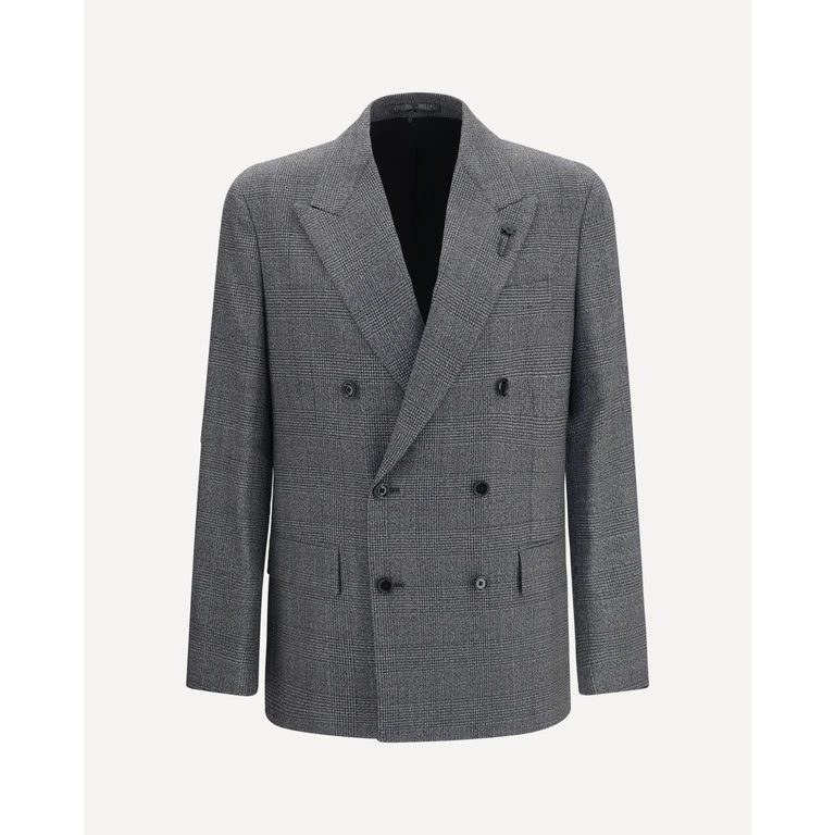Double-breasted wool Blazer Male 50