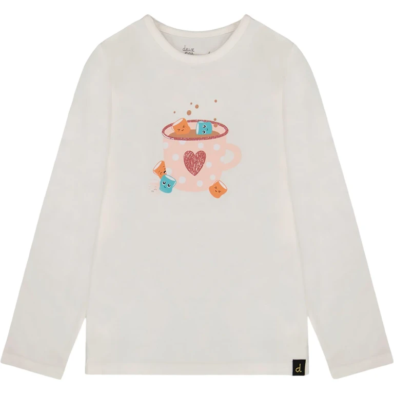 Big Flowers Organic Cotton Long Sleeve T-Shirt - Big Girl