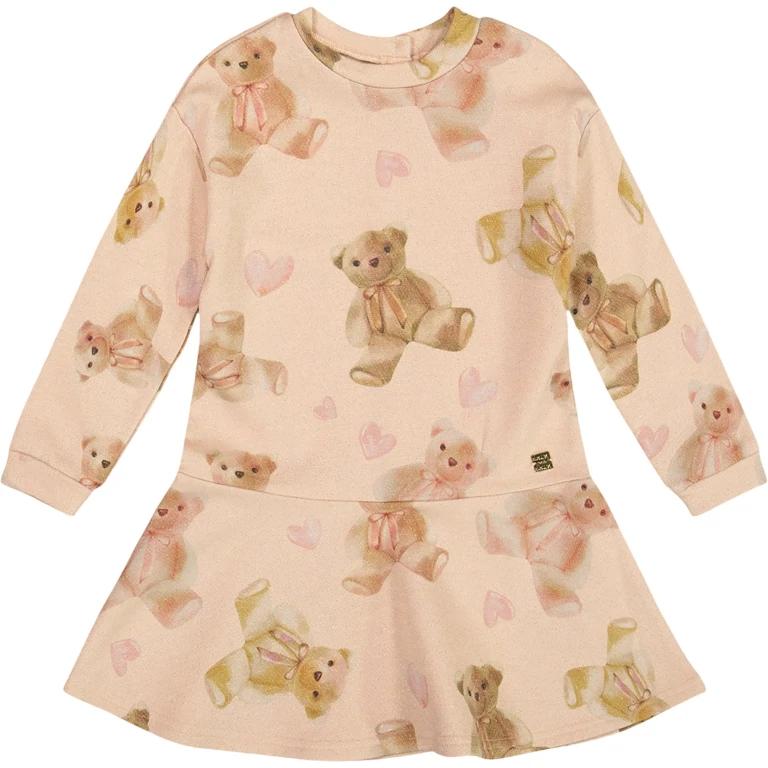 Glittering French Terry Dress - Big Girl