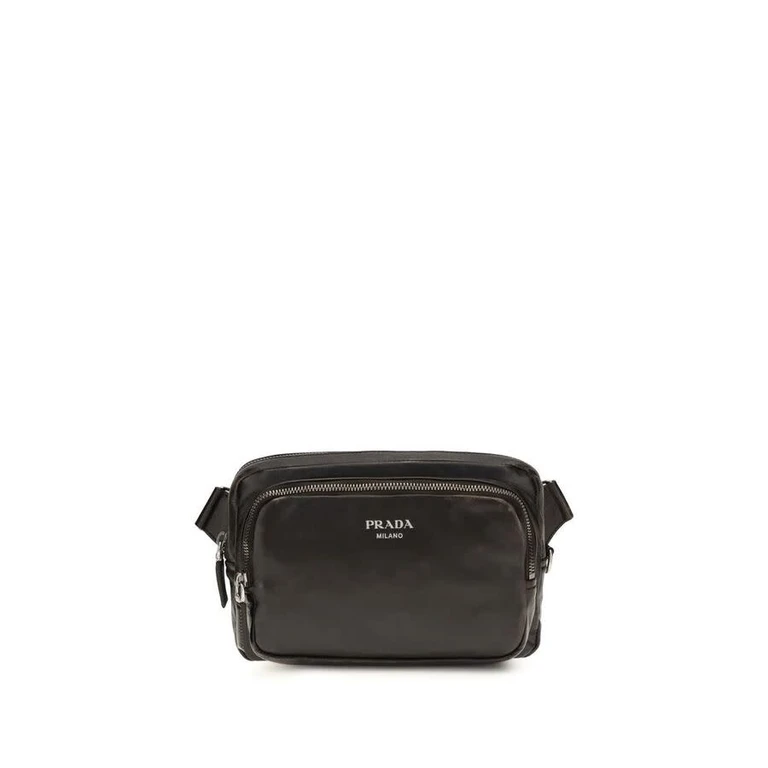 Shoulder Bag in aged-effect nappa leather Male UNI