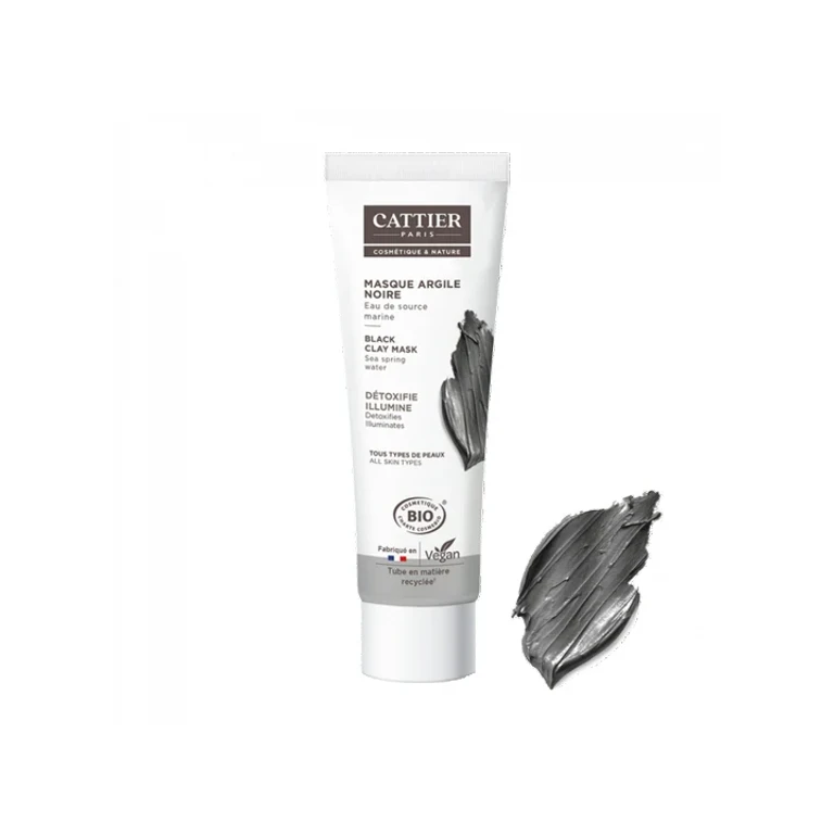 Cattier Black Clay Organic Marine Spring Water Mask 100ml
