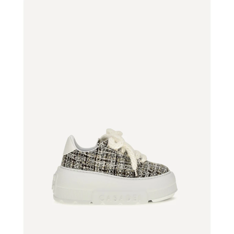 Baskets Casadei Nexus en tissu bouclé