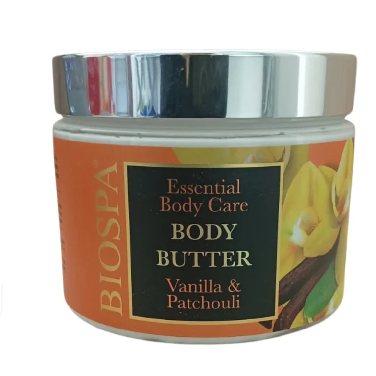 Essential Dead Sea Body Butter Treatment with minerals, vanilla and patchouli 350 ml
