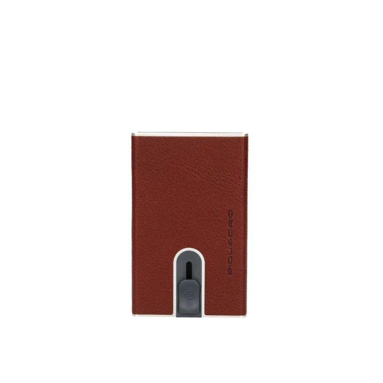 , leather credit card holder, burgundy, unisex