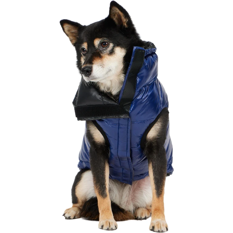 Theo Packable Channel Quilted Puffer Jacket with Collar for Dogs