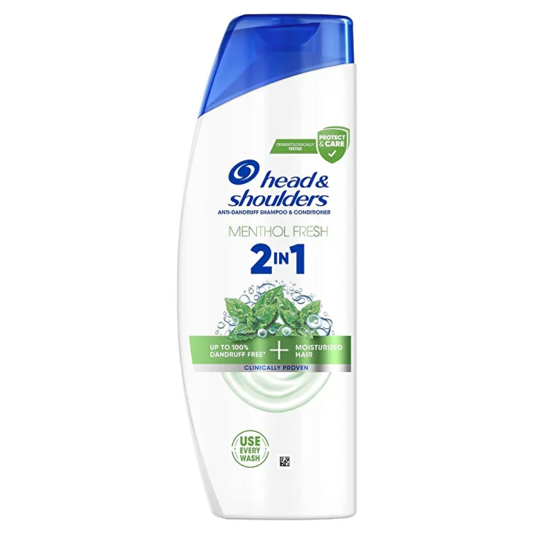 2 In 1 Menthol Shampoo and Conditioner Fresh (Anti-Dandruff Shampoo and Conditioner) - Volume: 330 Ml