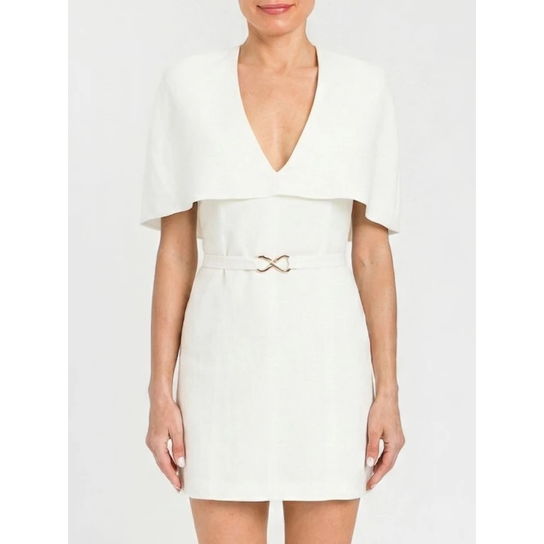 Mini Cape Dress in Linen Blend (261TP245100059)
