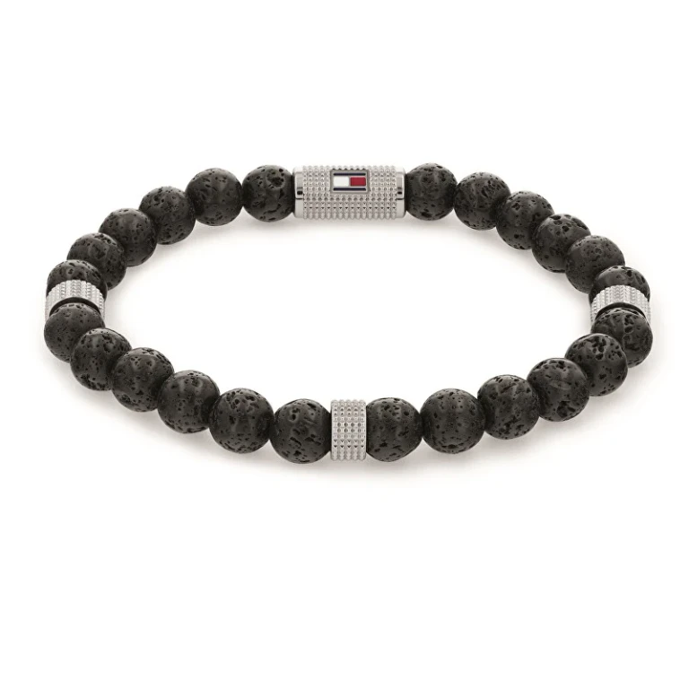 Bracelet with Black Lava Stone Beads 2790435