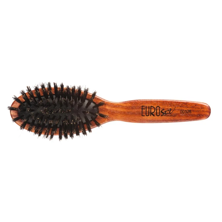 Small boar bristle accordion brush Eurostil Eur