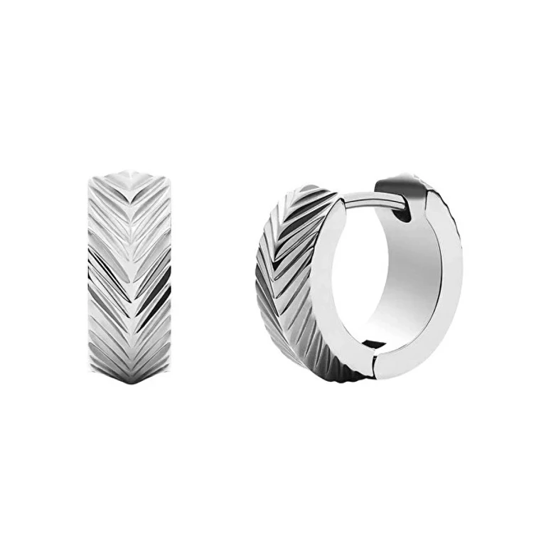 Elegant Harlow Jf04666040 Steel Hoop Earrings