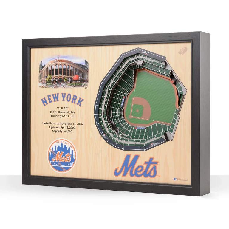 MLB 25-Layer Stadium View 3D Wall ArtNew York Mets:- New York Mets