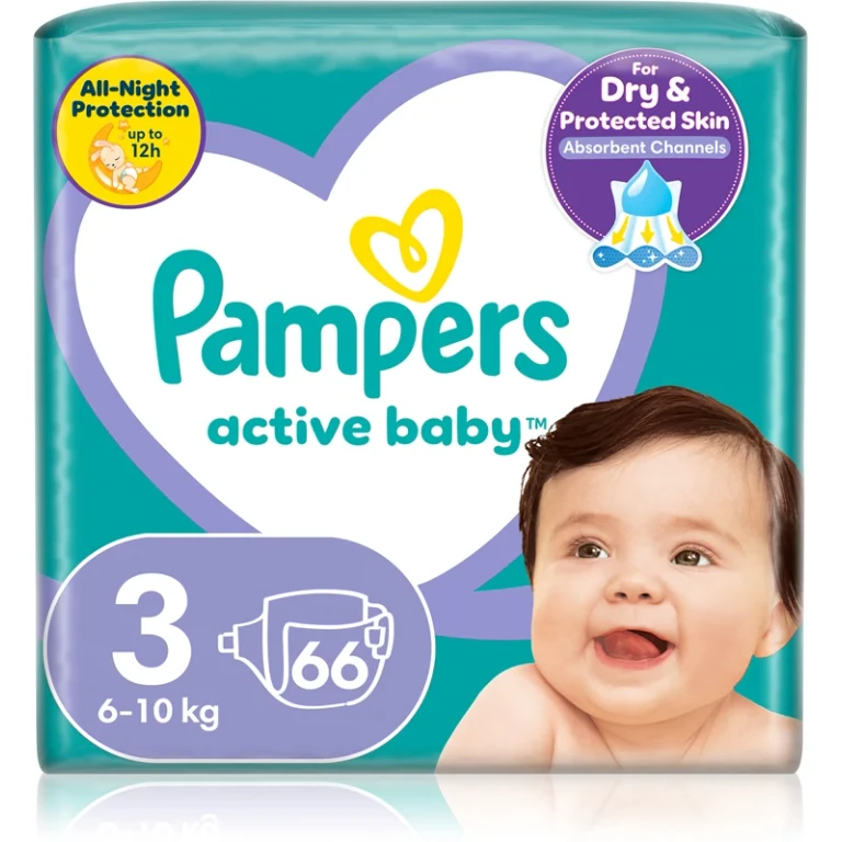 Active Baby size 3 disposable diaper 6-11 kg 66 pieces