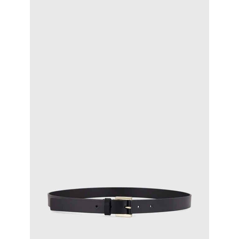 Adjustable Smooth Bovine Leather Belt with Buckle and Embroidery (WB340LCL601PNAA)