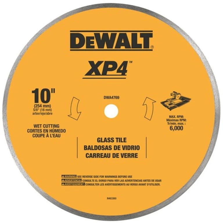 10 in. Continuous Rim Glass Tile Blade
