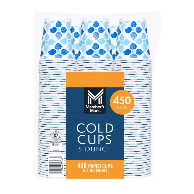 Printed Paper Bath Cold Cup 5 oz., 450 ct.