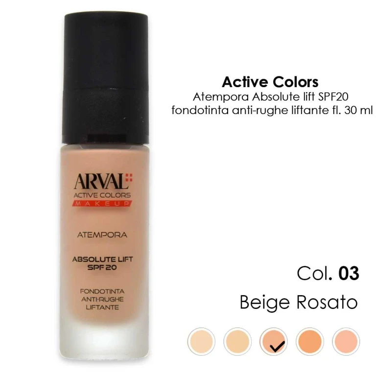 ATEMPORA - Absolute Lift SPF20 n. 03 - pink beige anti-wrinkle lifting foundation fl 30ml