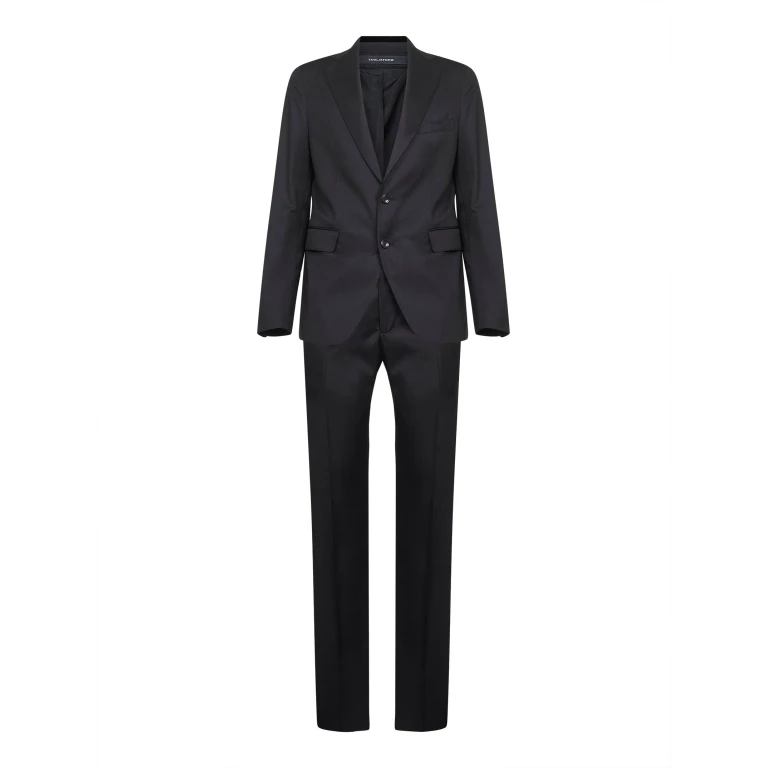 Black Virgin Wool Vesuvio Suit