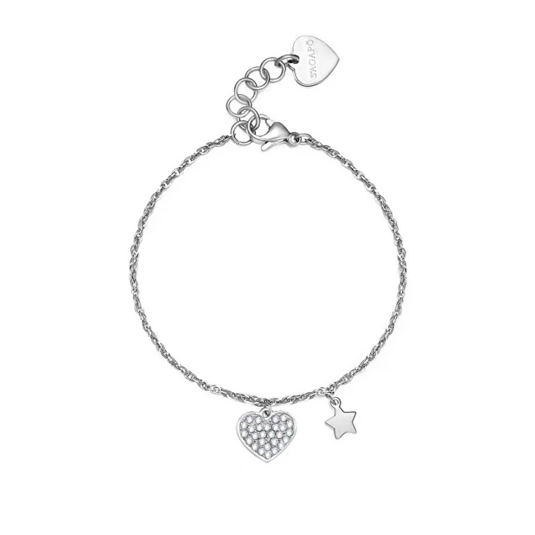 Steel Bracelet With Charms Aurora Sar26