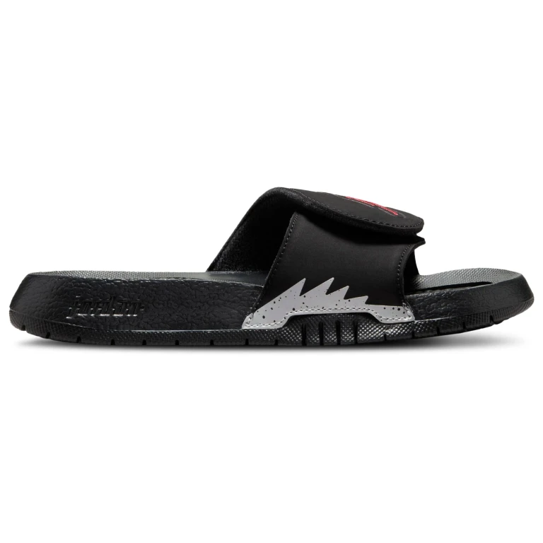 [555511-061] Grade School Air Jordan Hydro 5 Retro Slide 'black Metallic'