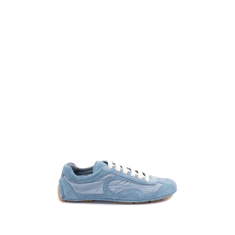 棕色麂皮和Re-Nylon Montecarlo Re-Edition 2005运动鞋