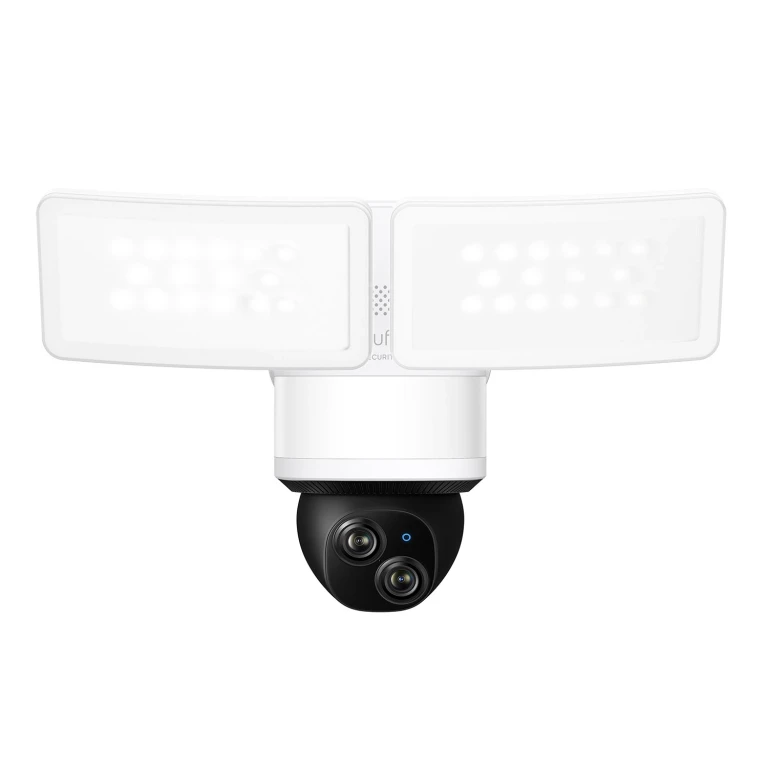 E340 Wired Outdoor 3K Pan-Tilt Floodlight with Dual Cameras