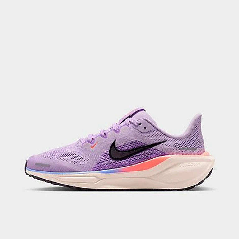 Big Kids Pegasus 41 Running Shoes in Violet Mist/Bright Violet/Sapphire Size: 1.0