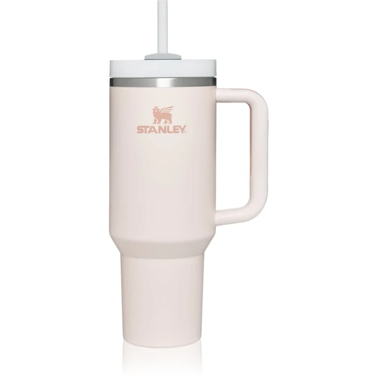Quencher H2.O FlowState™ Tumbler Stainless Steel Tumbler with Large Straw Rose Quartz 1180 ml