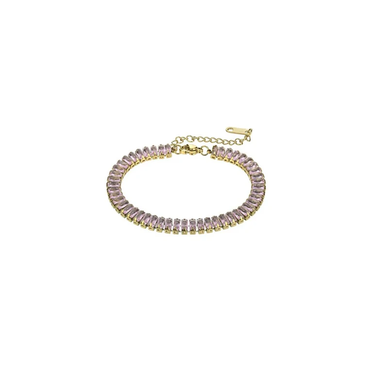 Marc Malone Sparkling Tennis Bracelet with Light Pink Zirconia Braelynn Mcb24036G