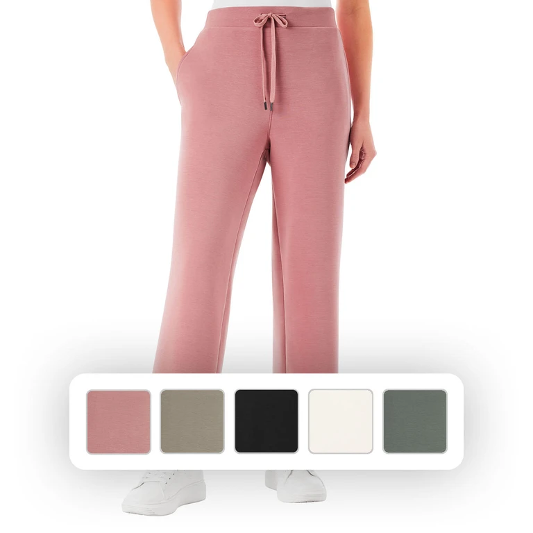 Women's Sandwash Crop Pant Pink L:- Pink, L